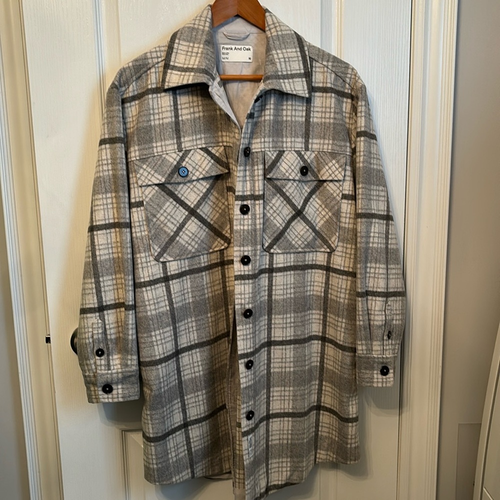 Frank And Oak Brushed Plaid Shacket